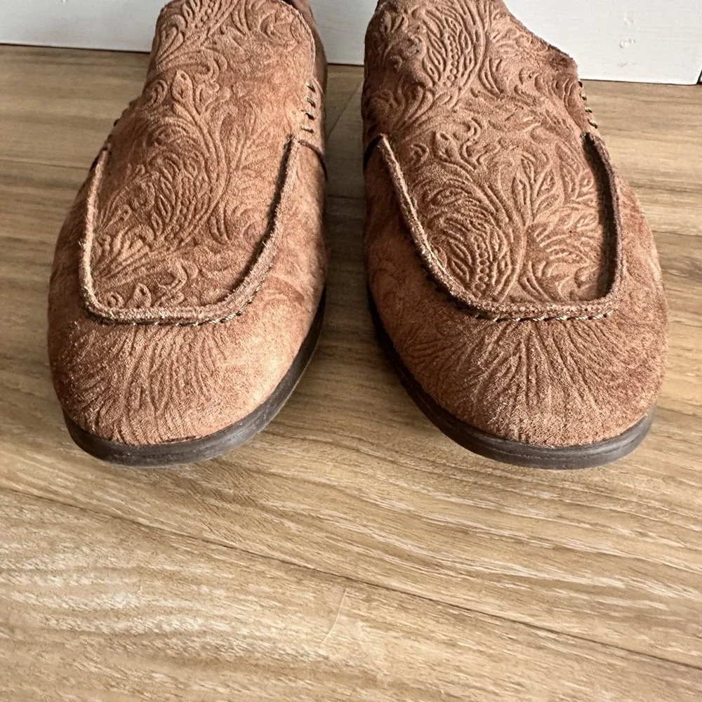 Robert Graham Shoes Mens‎ Size 8 Camrl Paisley Driver Loafers Leather 100% Suede